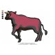 Cow Buffalo Embroidery Design 02